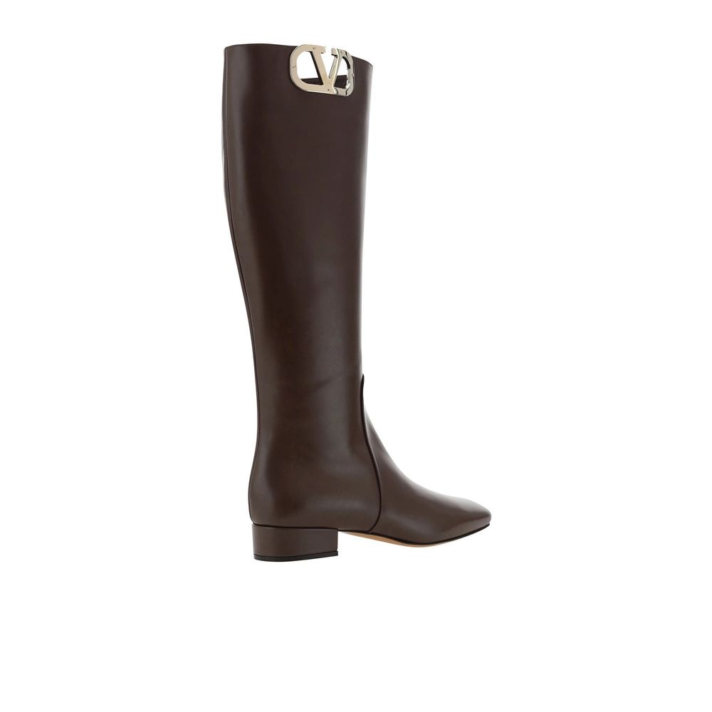 Leather Logo Boots