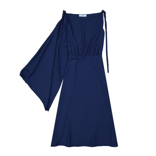 Flared One Sleeve Midi Dress