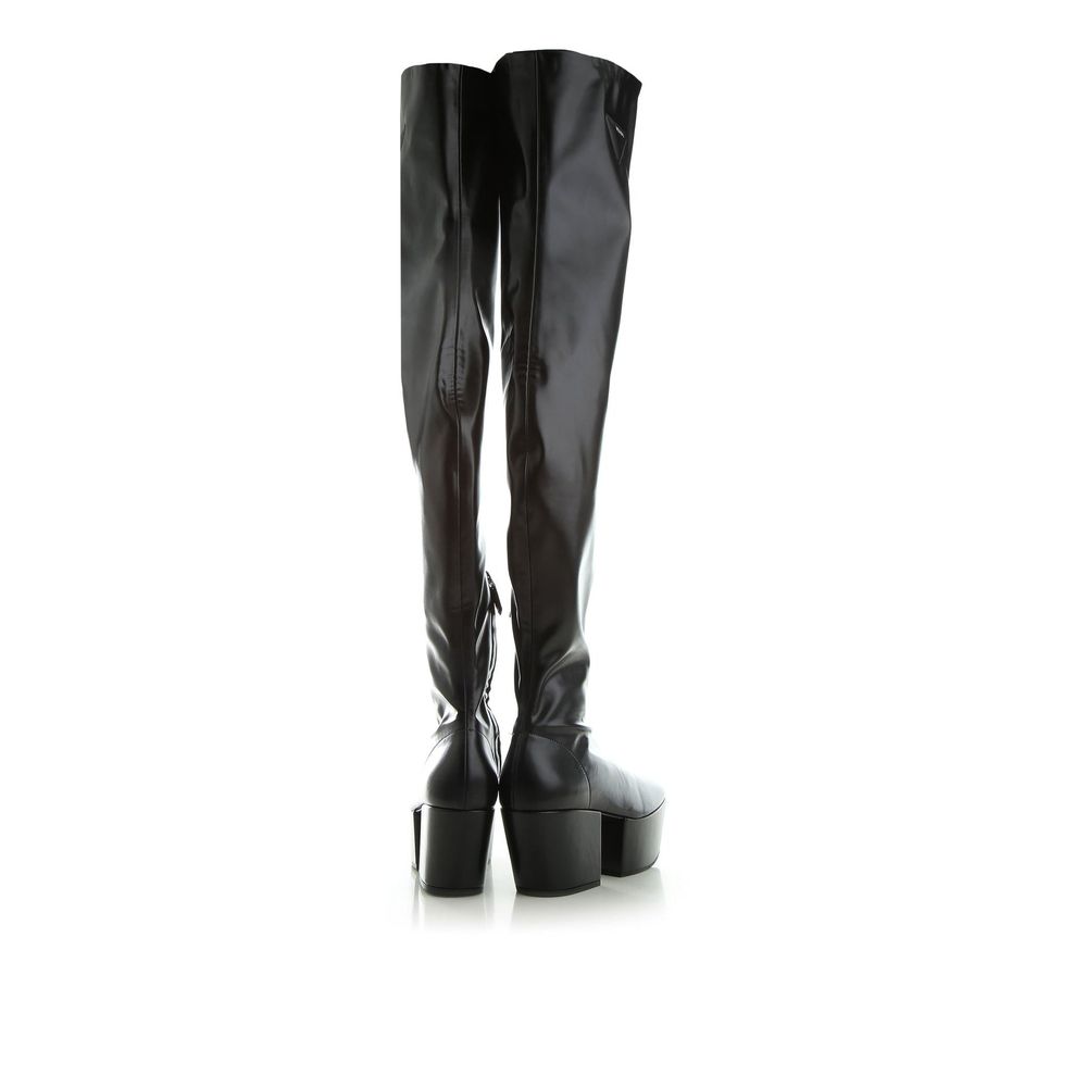 Leather Platform Boots