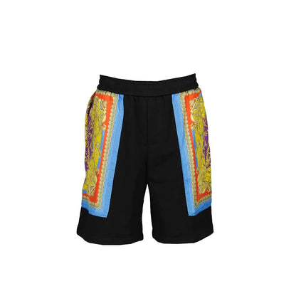 Barocco Goddess Night Print Shorts