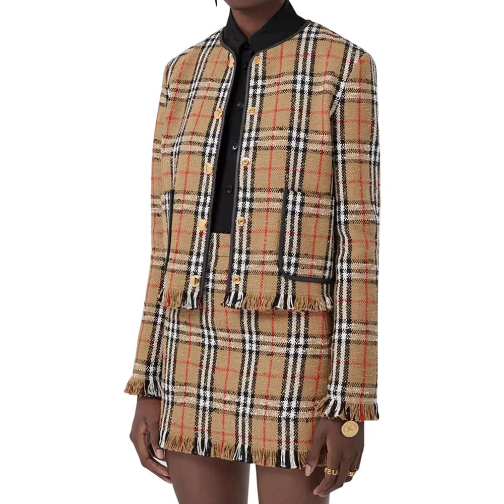 Vintage Check Motif Jacket