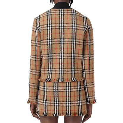 Vintage Check Motif Jacket