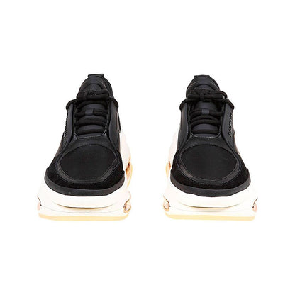 Leather And Fabric Sneakers