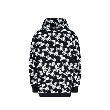 Hooded Printed Dogs Sweatshirt