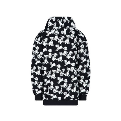 Hooded Printed Dogs Sweatshirt