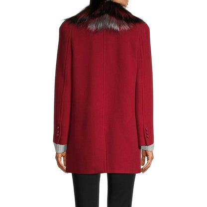 Fur Collar Wool Coat