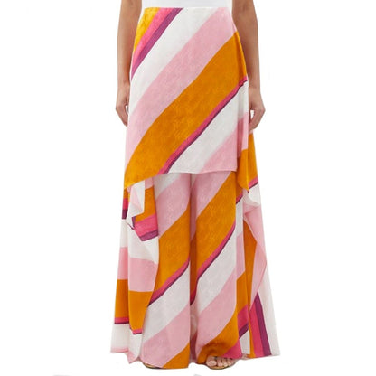 Ff Color-Block Draped Trousers