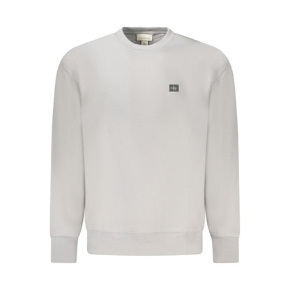 Gray Cotton Men Sweater