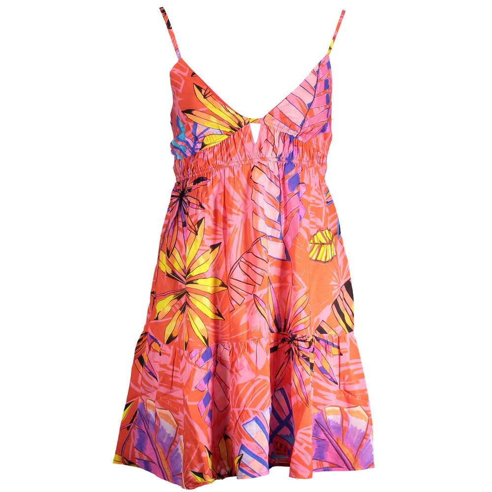 Vestido rojo de poliéster