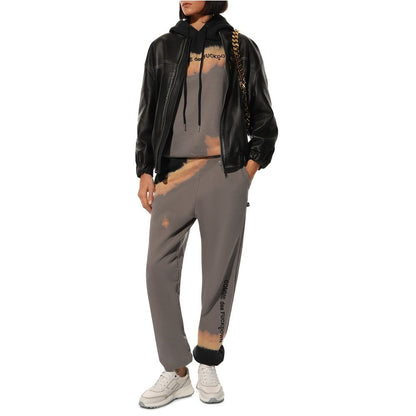 Vaqueros y pantalones de algodón gris