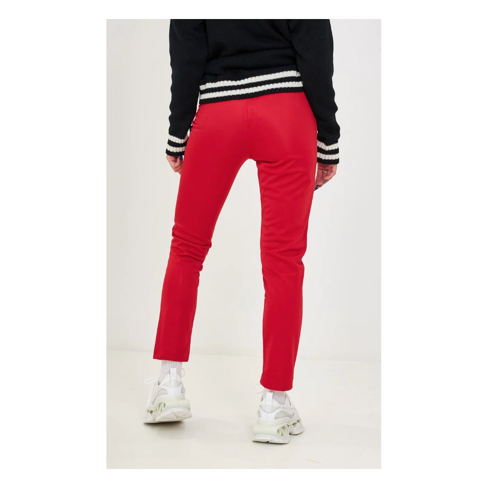 Red Polyester Jeans & Pant