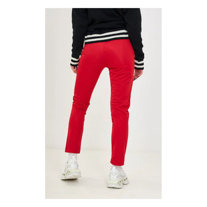 Red Polyester Jeans & Pant