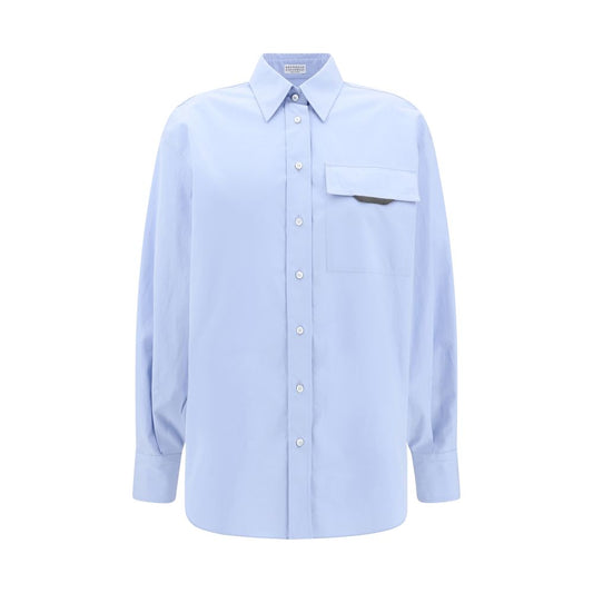 Shirt with iconic jewelry detail