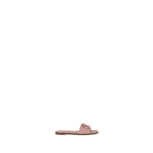 Patent leathe VLogo slide Sandals