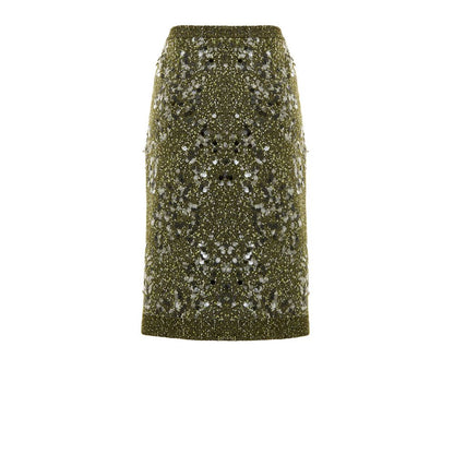Green Viscose Skirt
