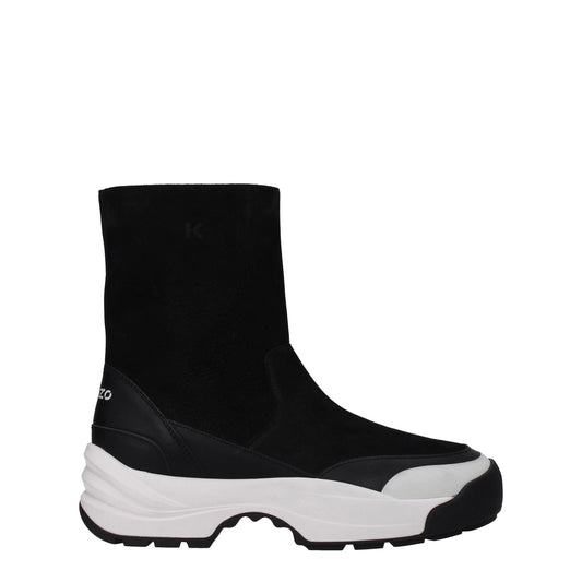 Black Leather Ankle Boots