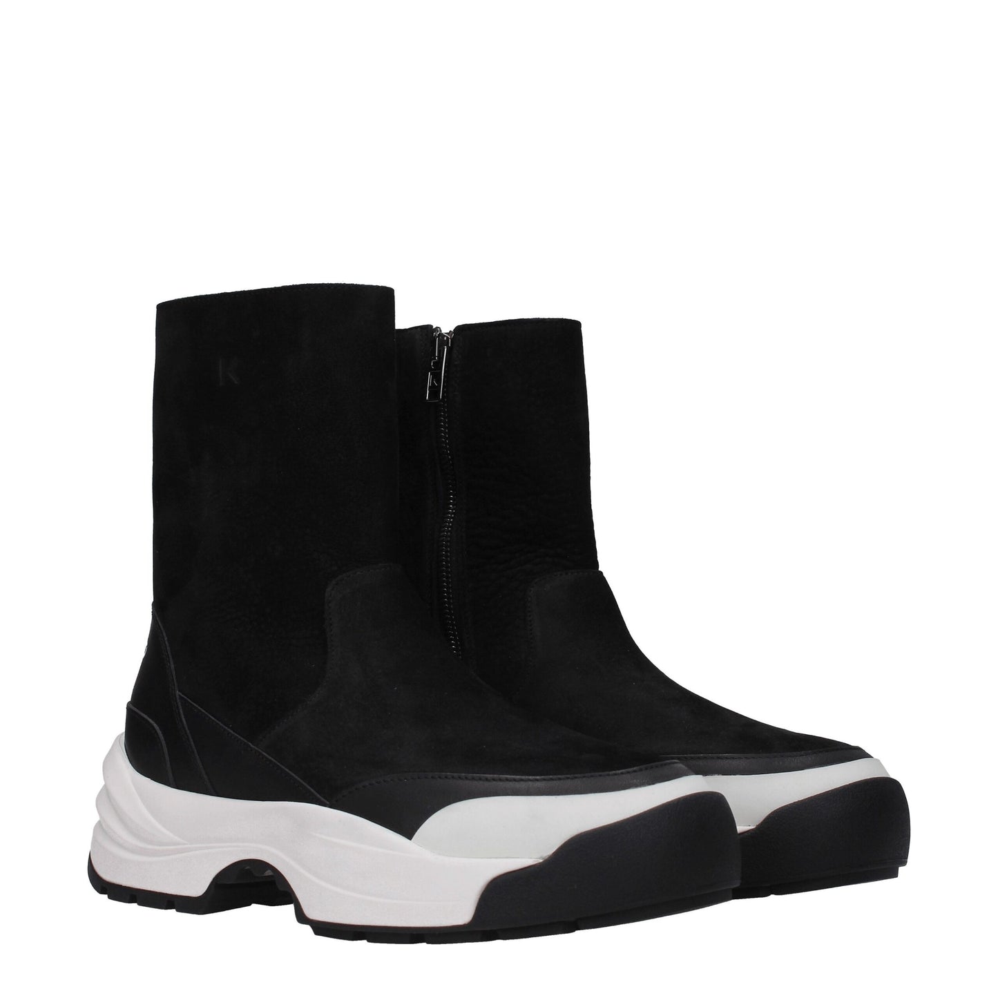 Black Leather Ankle Boots