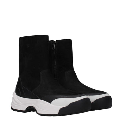 Black Leather Ankle Boots