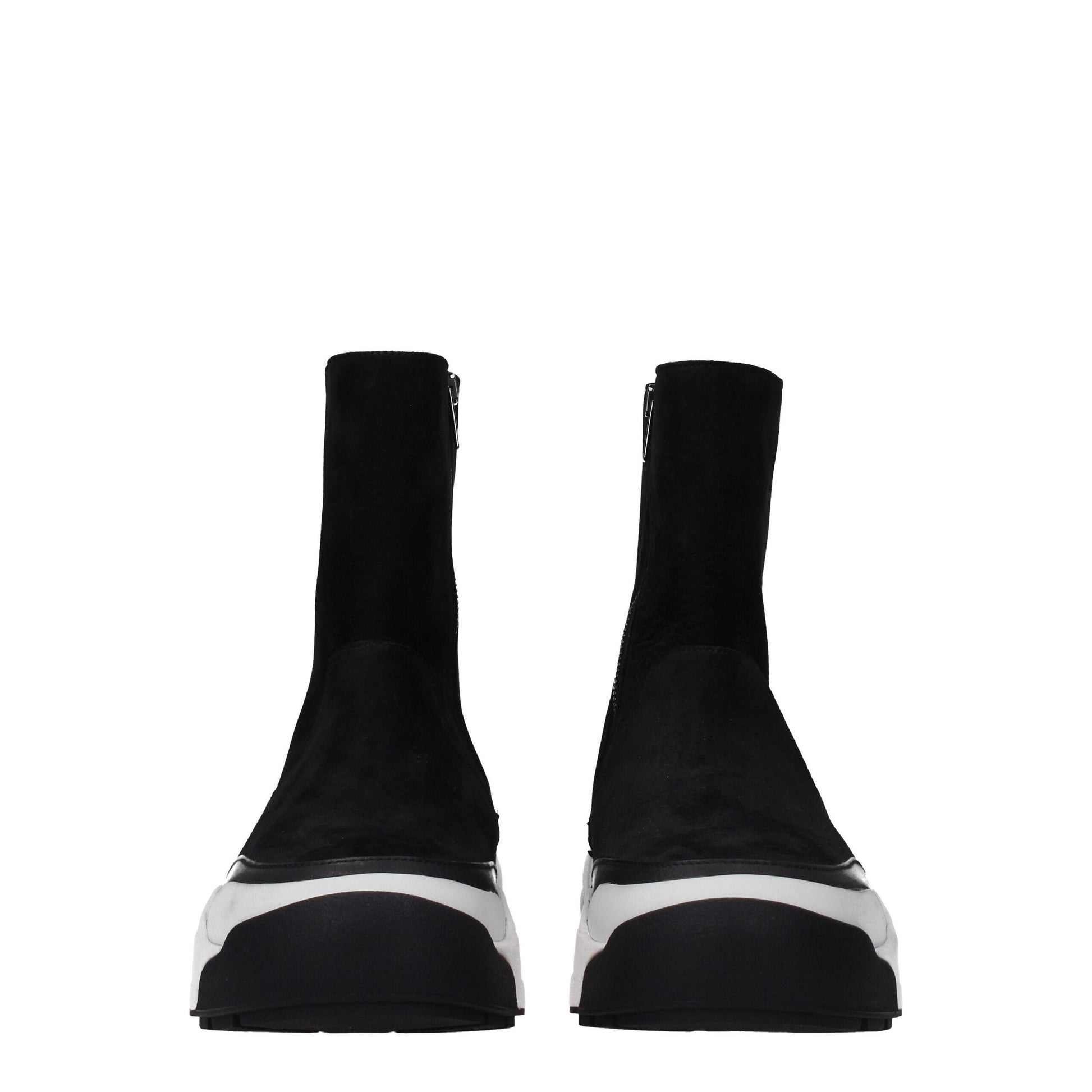 Black Leather Ankle Boots