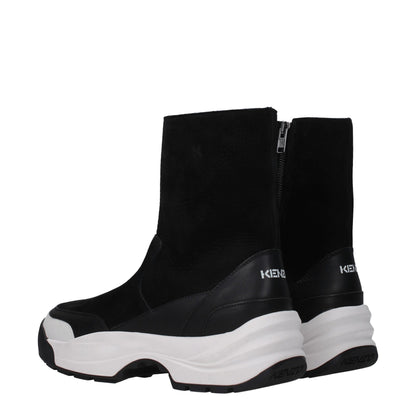 Black Leather Ankle Boots