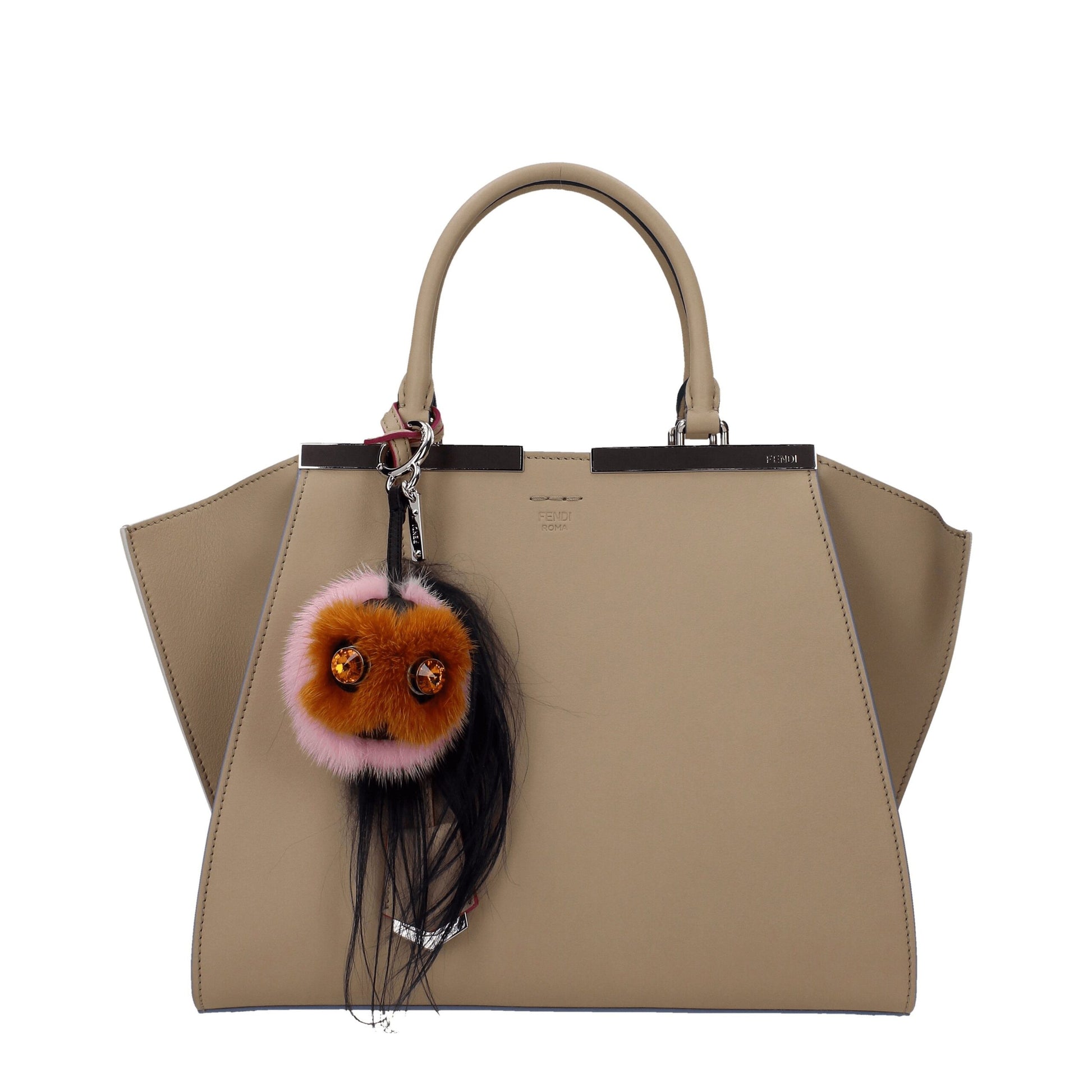 Brown Fur Keychains