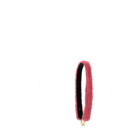 Pink Fur Shoulder Bags