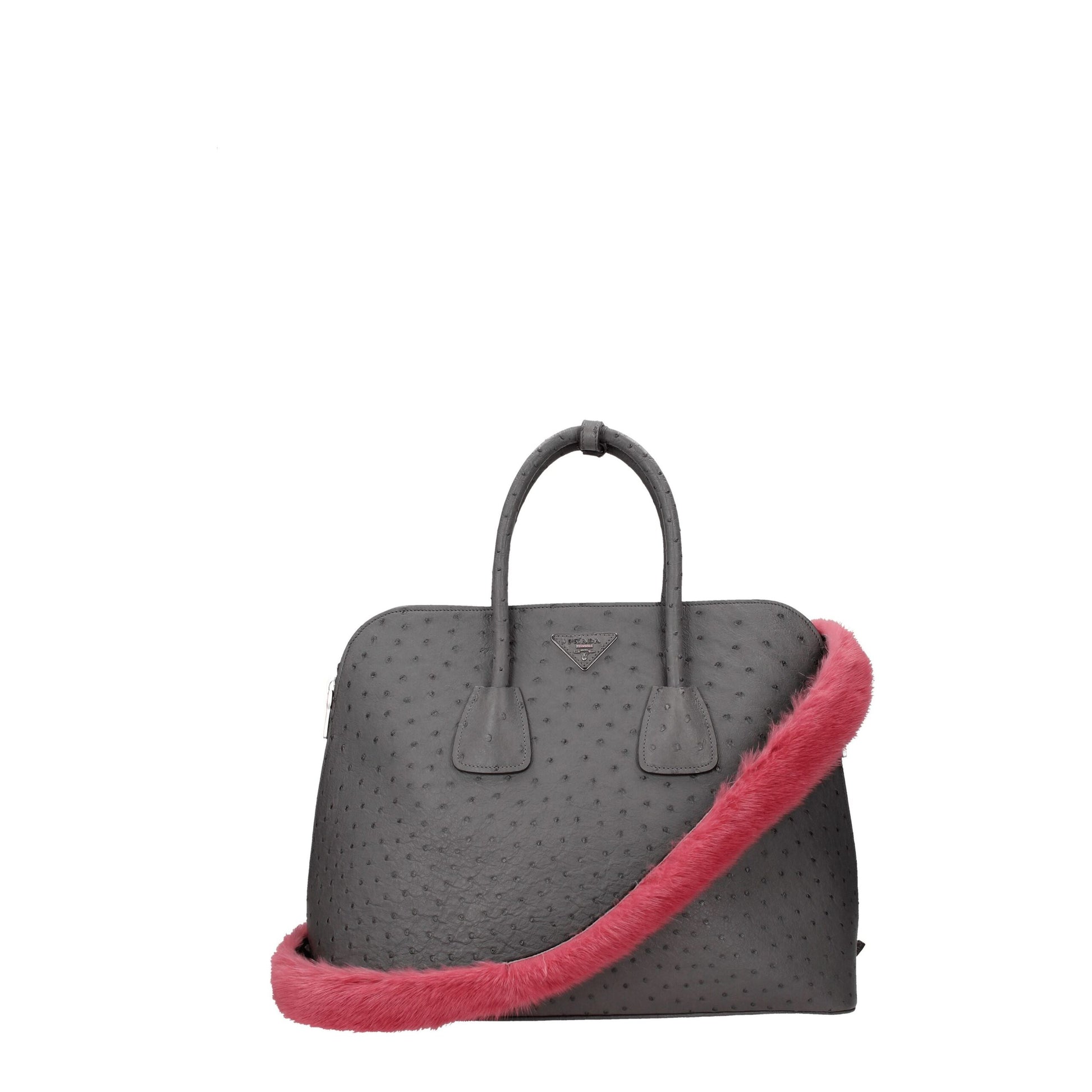 Pink Fur Shoulder Bags
