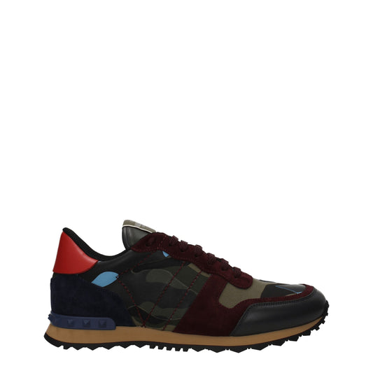 Green Leather Athletic Sneakers