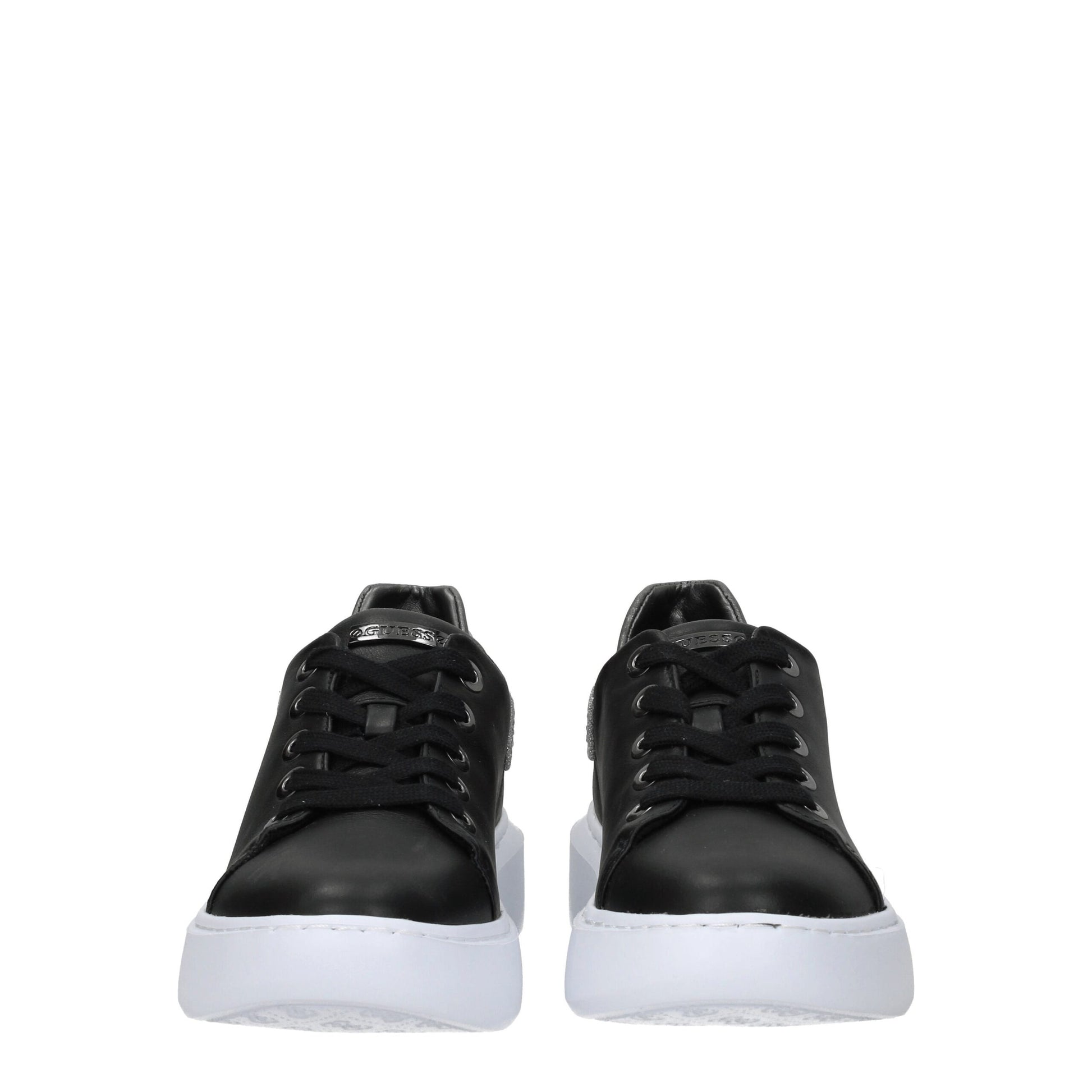 Black Polyethylene Platform Sneakers