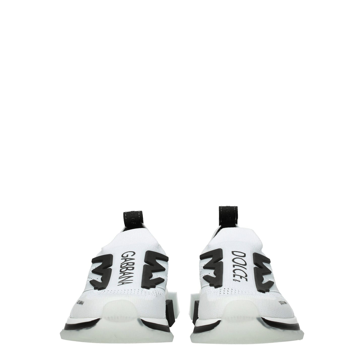 White Fabric Sneakers