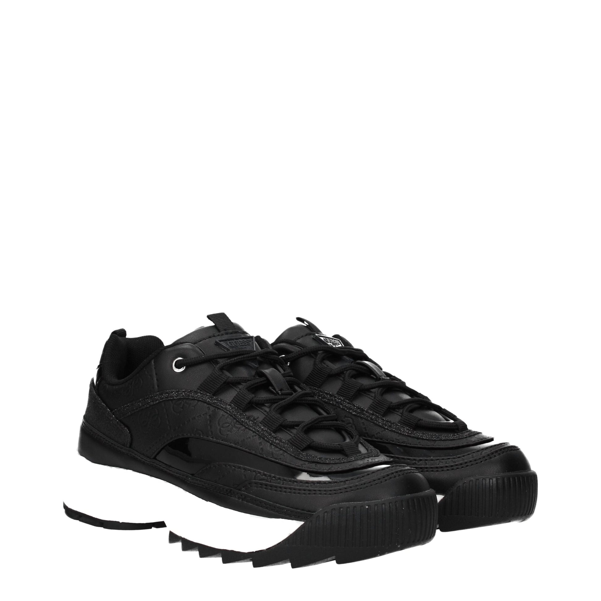 Black Polyethylene Chunky Sneakers