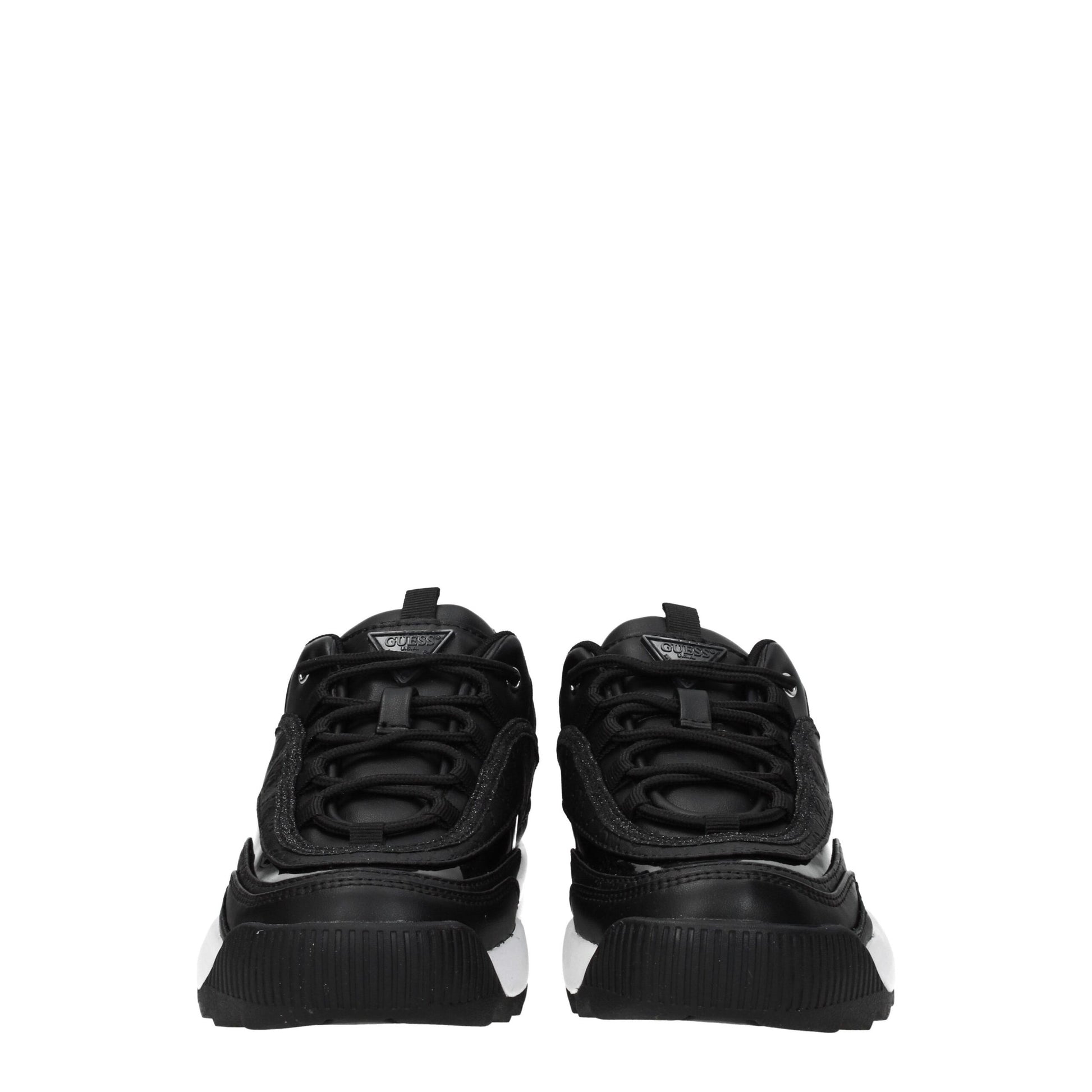 Black Polyethylene Chunky Sneakers