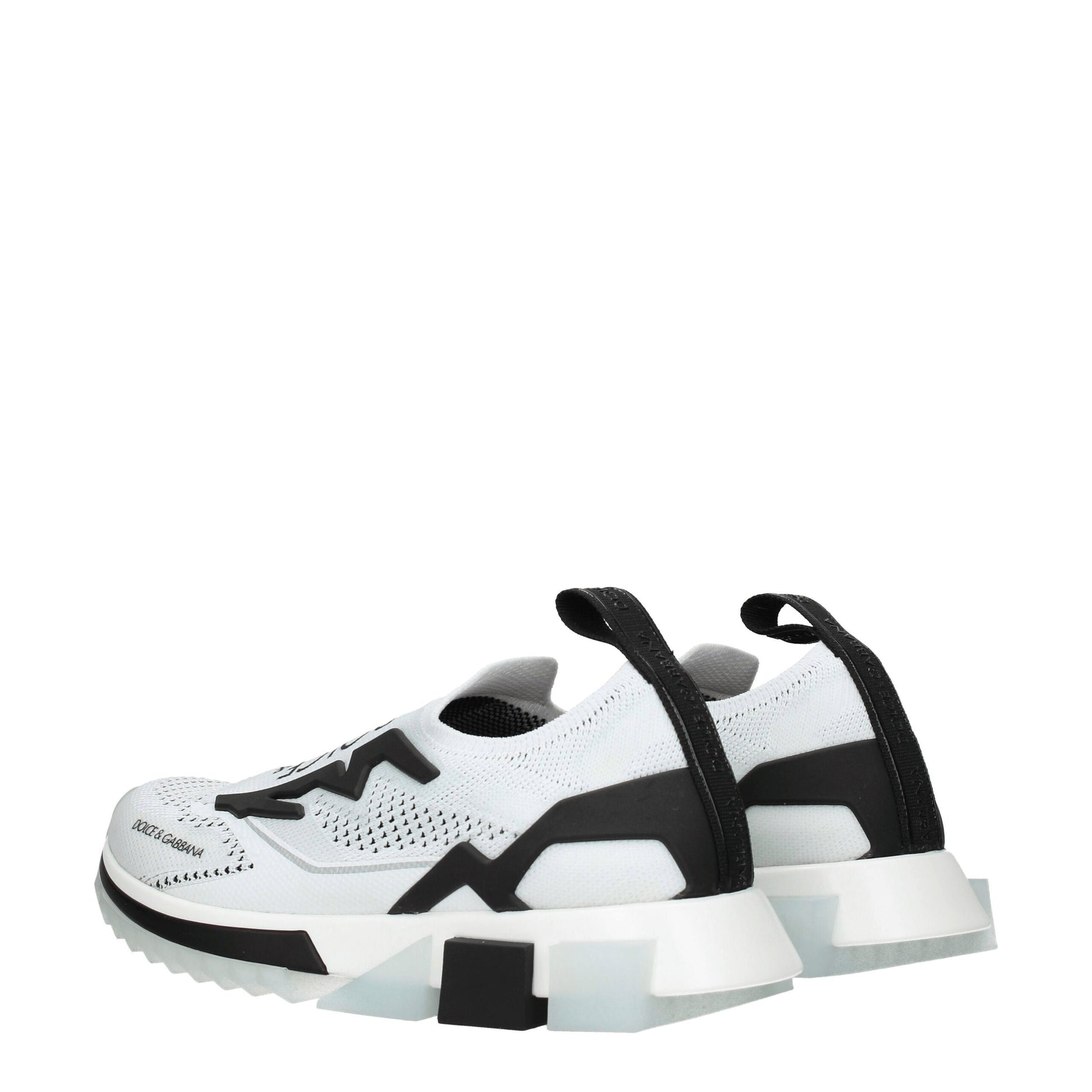 White Fabric Sneakers