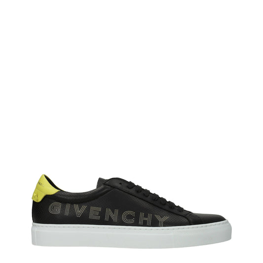 Black Leather Sneakers