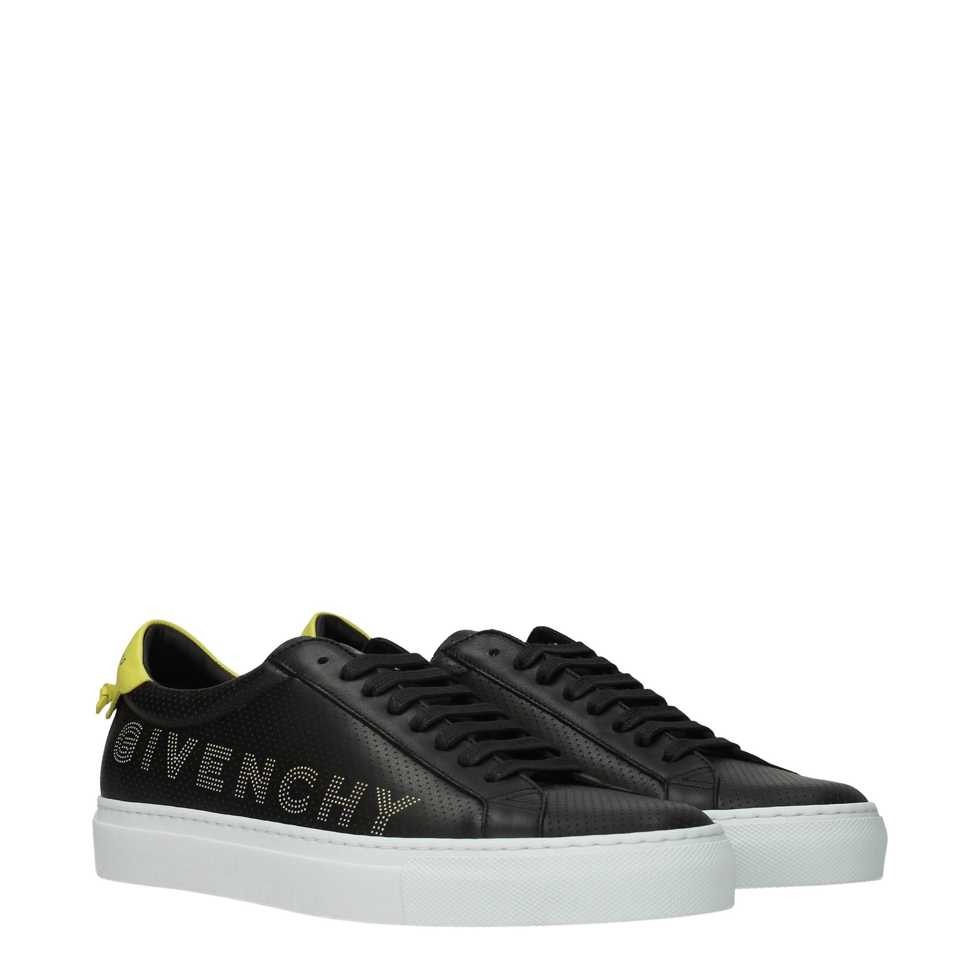 Black Leather Sneakers