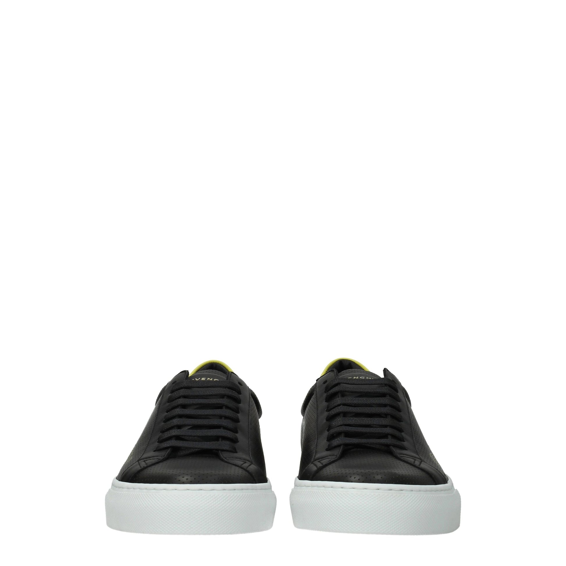 Black Leather Sneakers