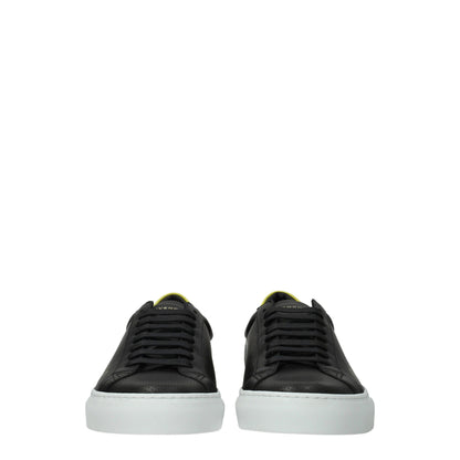 Black Leather Sneakers