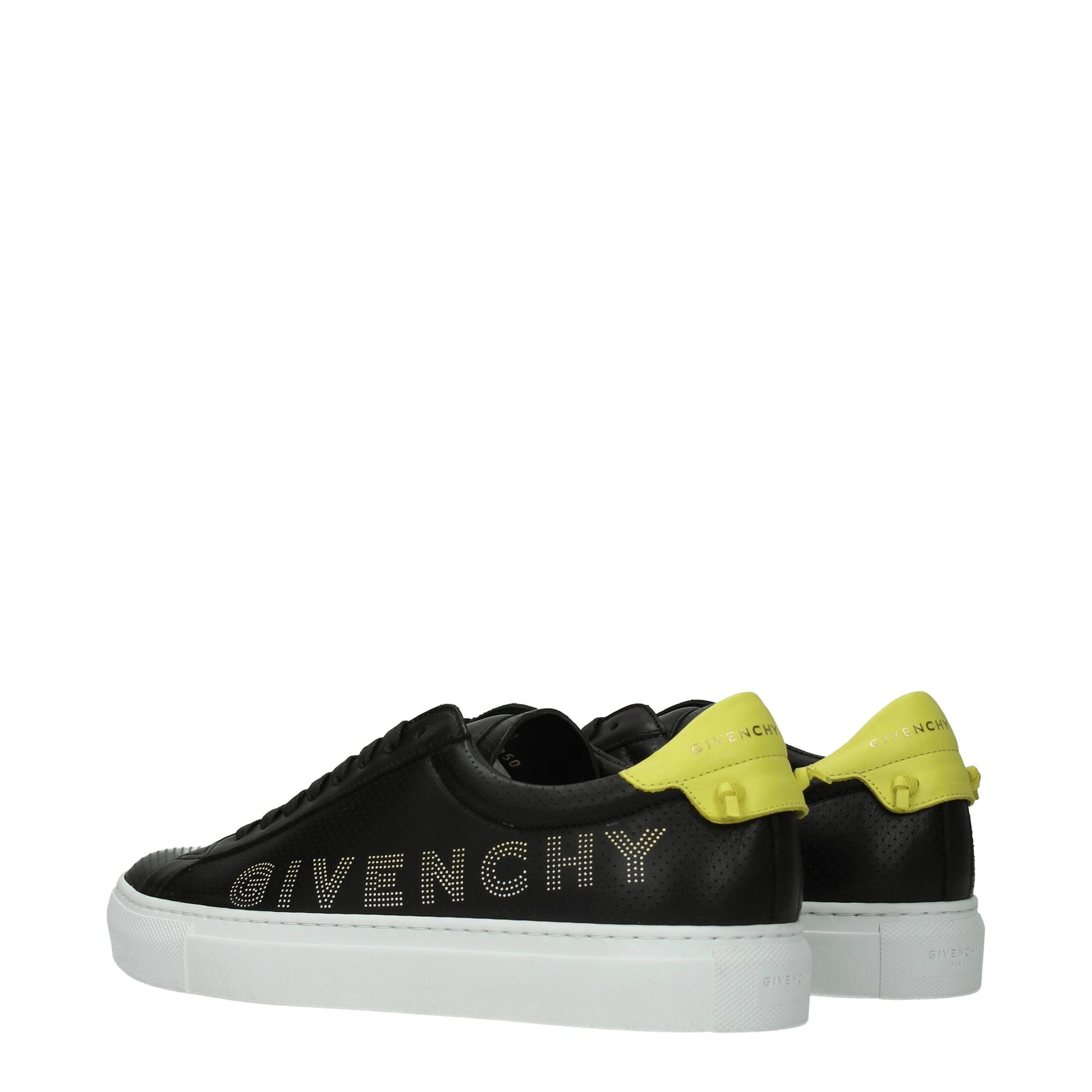 Black Leather Sneakers