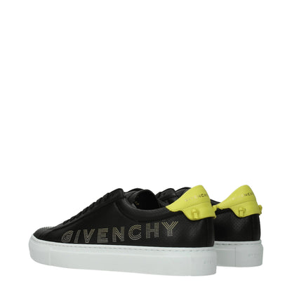 Black Leather Sneakers