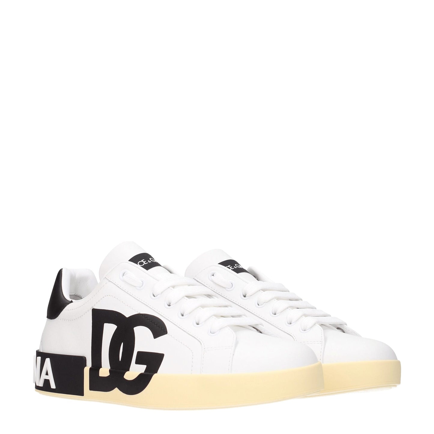 White Leather Low Tops