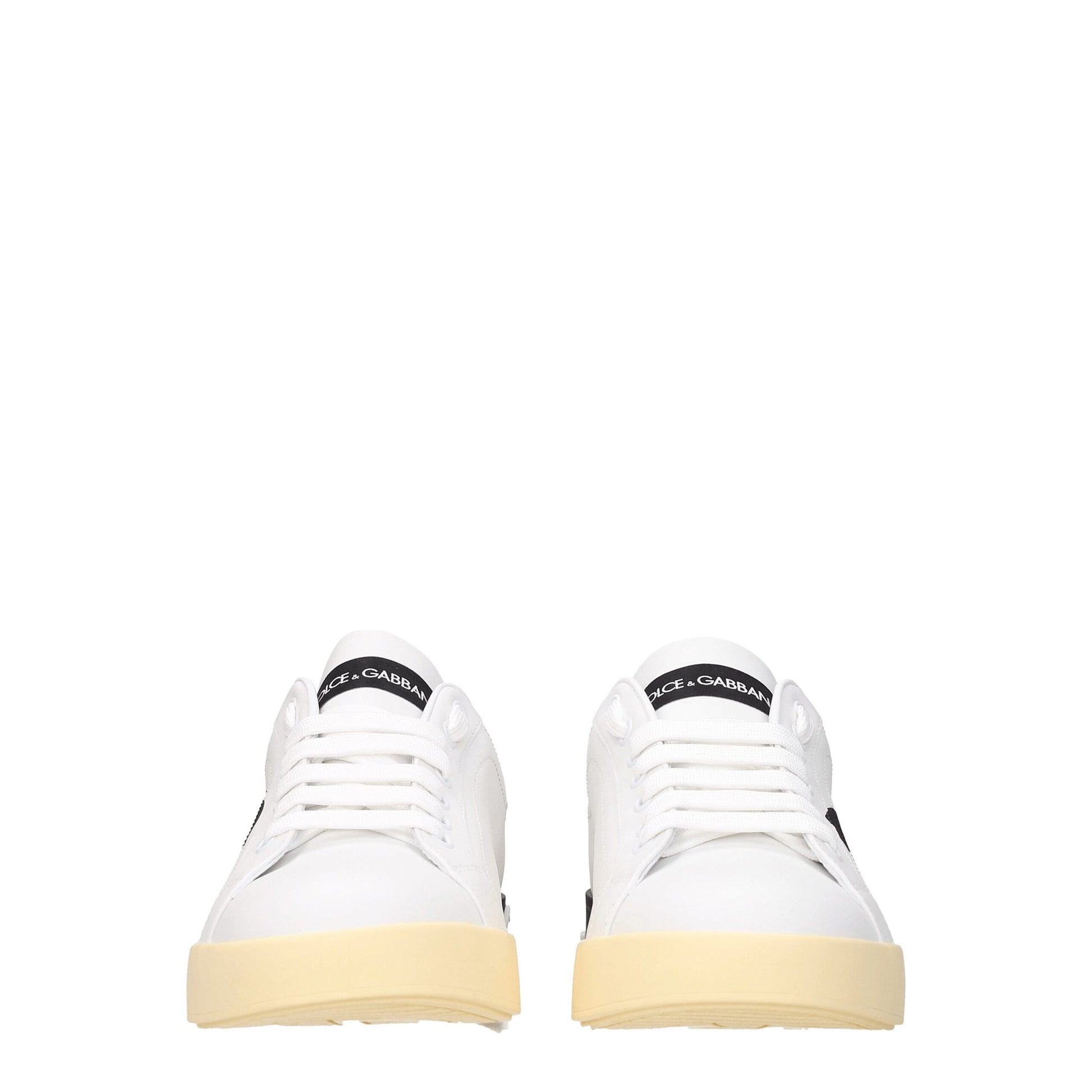 White Leather Low Tops
