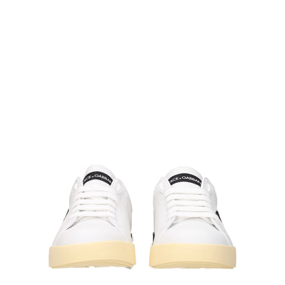 White Leather Low Tops
