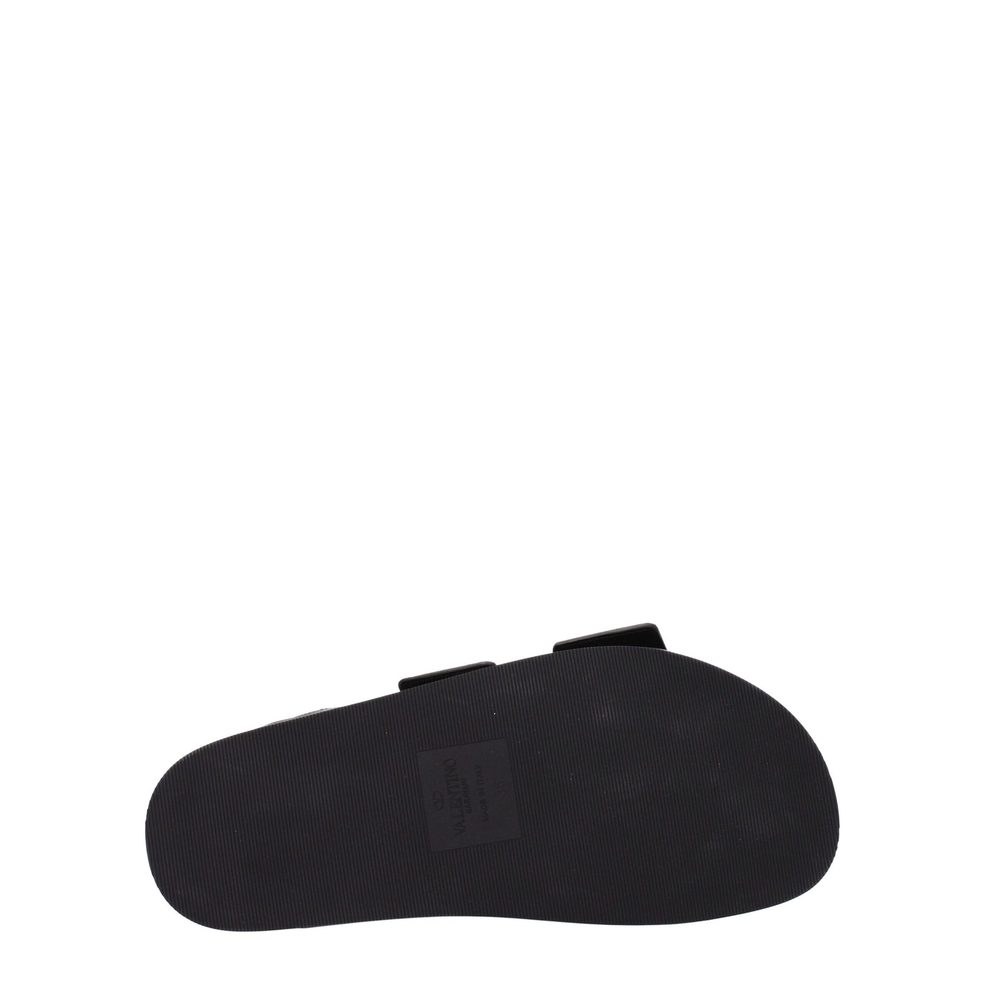 Black Leather Slipper