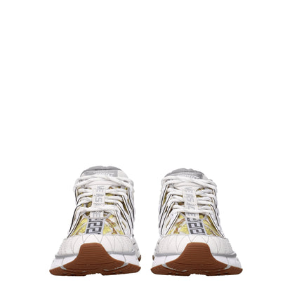 White Leather Athletic Sneakers