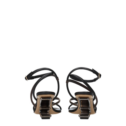 Multicolor Leather Sandal