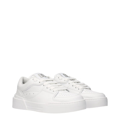 White Leather Low Tops