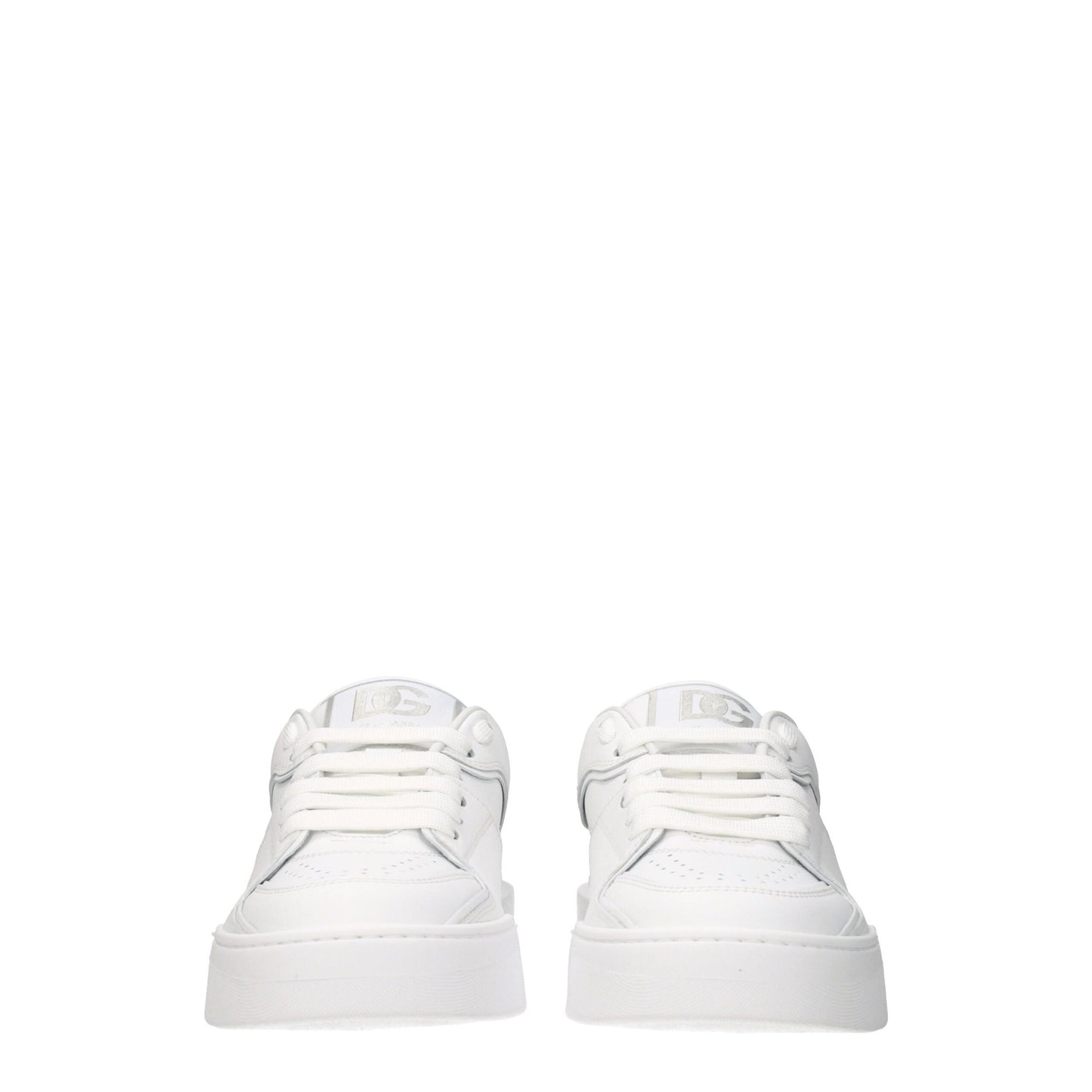 White Leather Low Tops