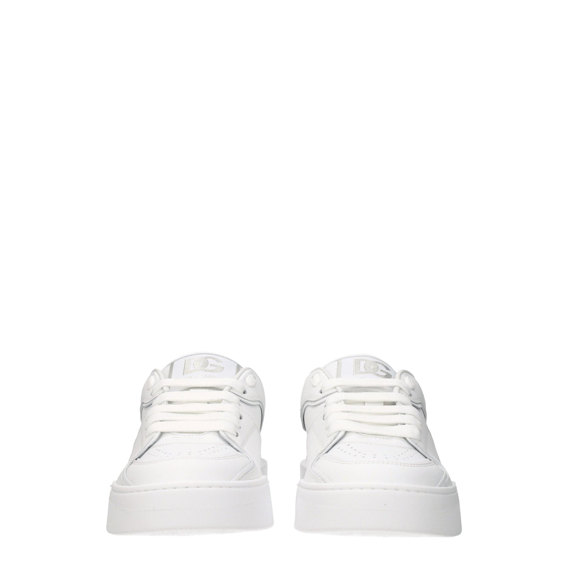 White Leather Low Tops