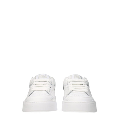 White Leather Low Tops