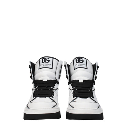 White Leather High Tops